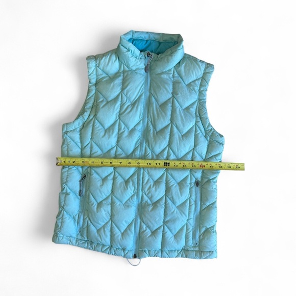 Mint/Blue Alpine Down Vest with Zip Pockets - Picture 4 of 11